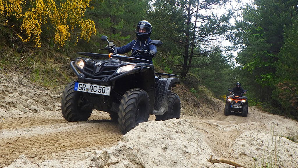 Eine Quad Tour durch das Offroad Gelände - Entdecker Tour Oberlausitz.