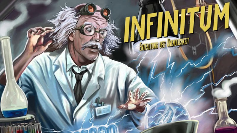 Eine Grafik von einem Escape Room Motto Infinitum - Entfaltung der Unendlichkeit.