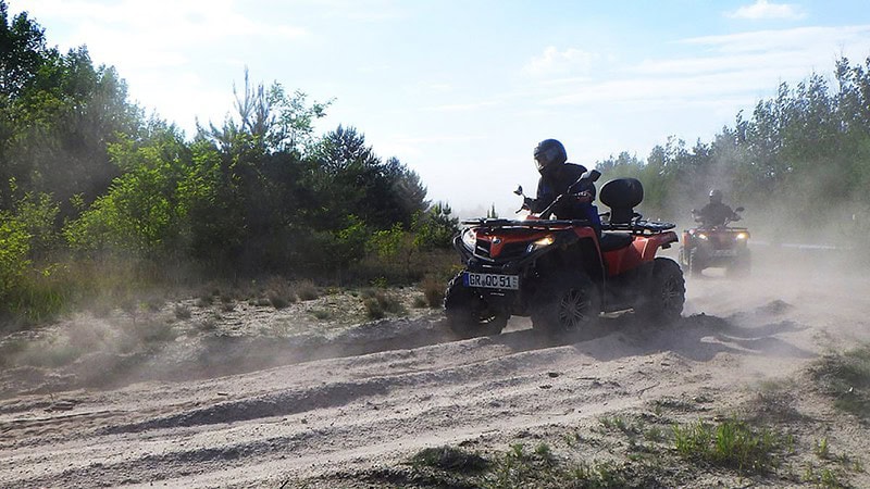 Eine geführte Quad Tour durch Offroad Gelände in der Oberlausitz.