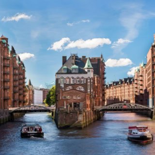 Die Speicherstadt in Hamburg